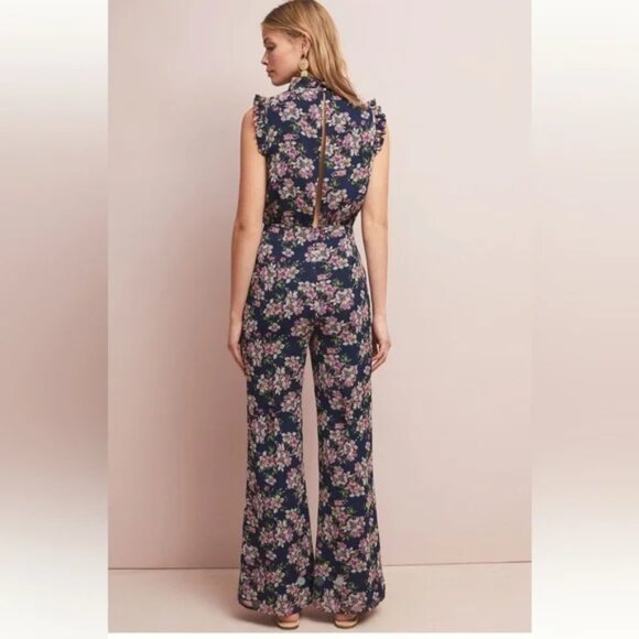 Anthropologie - Ali & Jay Troubadour Jumpsuit (navy/lilac) - Picture 2 of 7
